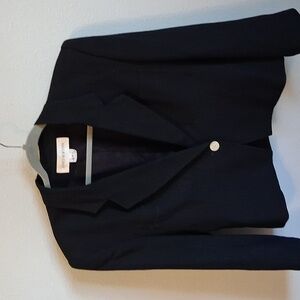 Jones New York , black wool blazer , satin lined size 8